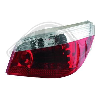 -STOPURI CU LED BMW E60 FUNDAL RED/CRISTAL -COD 1224995